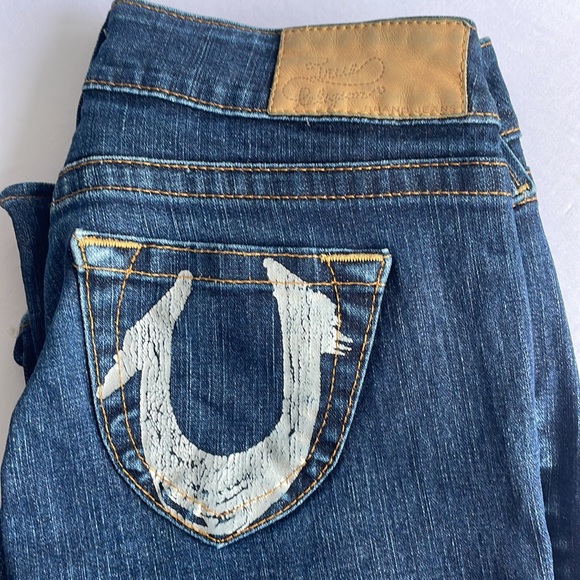 Low Rise Boot Cut True Religion Jeans Size 28 - Picture 6 of 9